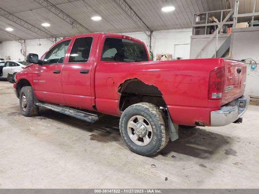 2003 Dodge Ram 2500 St/Slt/Laramie VIN: 3D7KU28D73G732101 Lot: 38147522