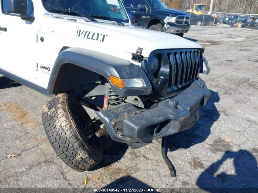 2020 Jeep Wrangler Unlimited Willys 4X4 VIN: 1C4HJXDG3LW197053 Lot: 38148542