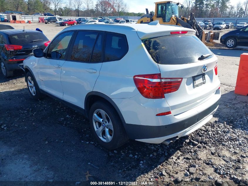 2011 BMW X3 xDrive28I VIN: 5UXWX5C53BL702386 Lot: 38148591