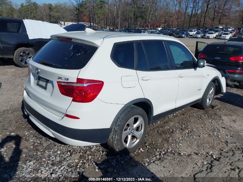 2011 BMW X3 xDrive28I VIN: 5UXWX5C53BL702386 Lot: 38148591