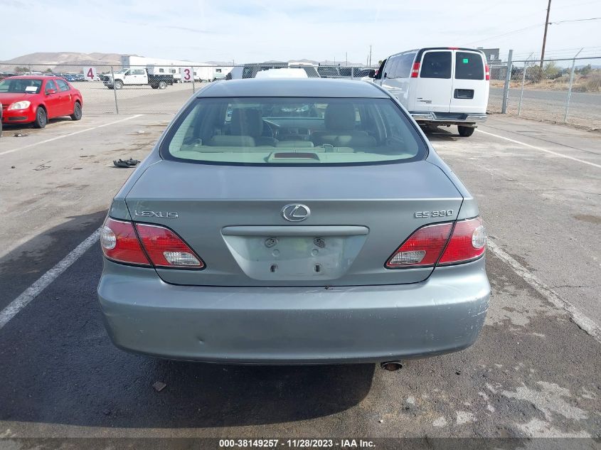 2004 Lexus Es 330 VIN: JTHBA30G545040506 Lot: 38149257