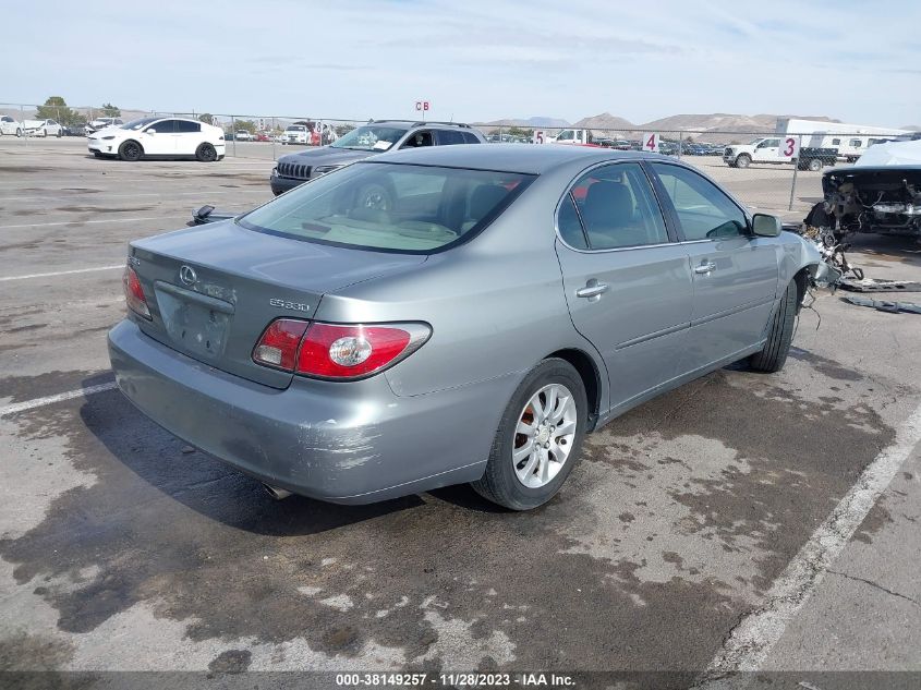 2004 Lexus Es 330 VIN: JTHBA30G545040506 Lot: 38149257