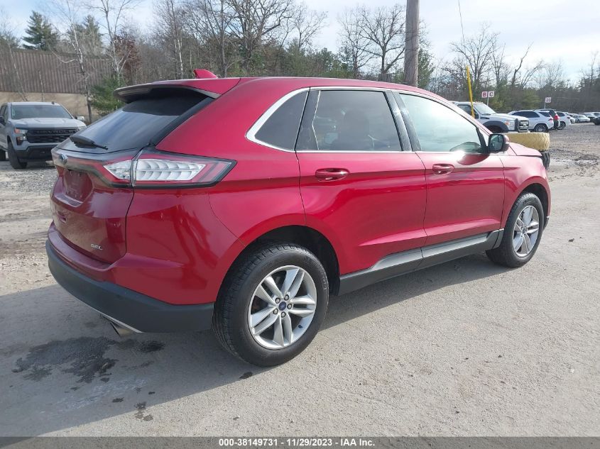 2016 Ford Edge Sel VIN: 2FMPK4J93GBC01683 Lot: 38149731