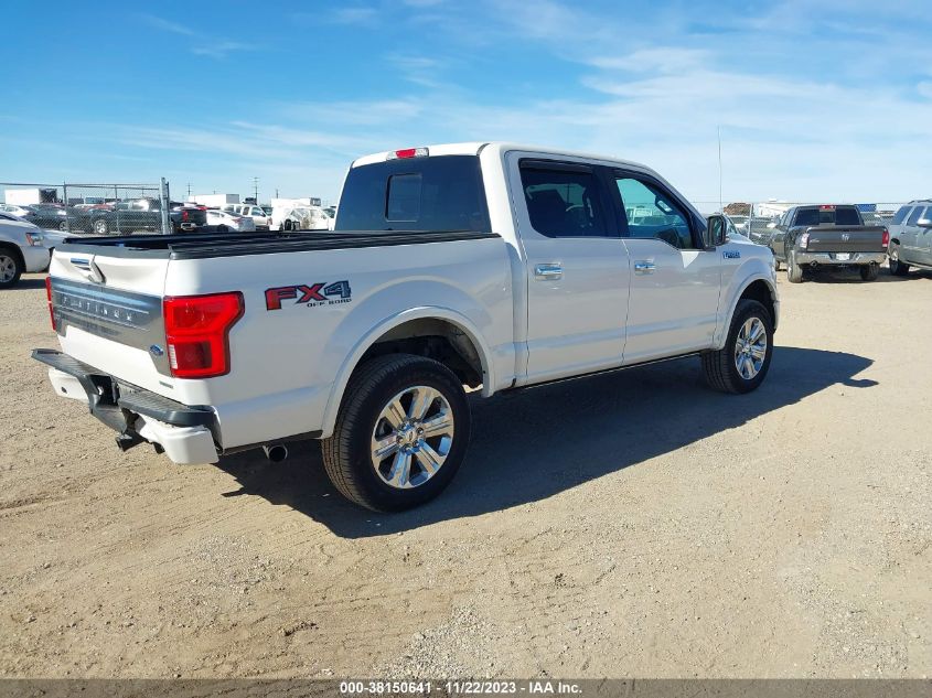 1FTEW1E41KFC87273 2019 Ford F-150 Platinum