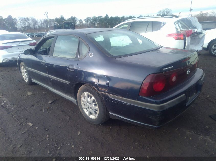 2000 Chevrolet Impala VIN: 2G1WF55EXY9134616 Lot: 38150836