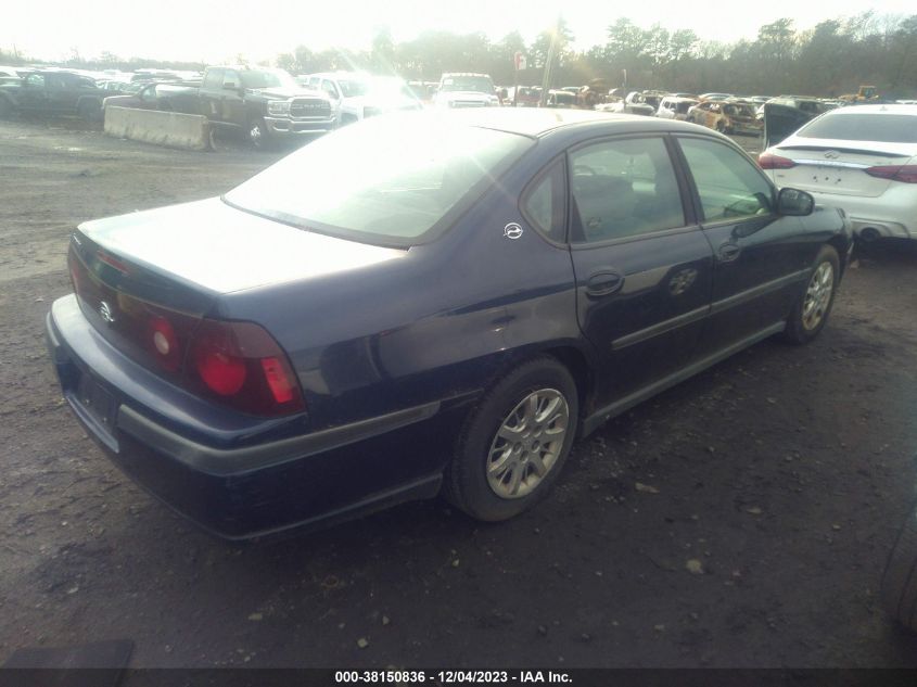 2000 Chevrolet Impala VIN: 2G1WF55EXY9134616 Lot: 38150836