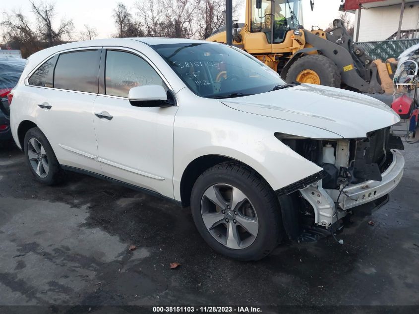 2014 Acura Mdx VIN: 5FRYD4H29EB015155 Lot: 38151103