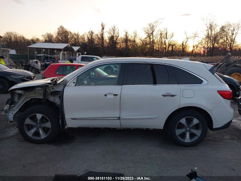 2014 Acura Mdx VIN: 5FRYD4H29EB015155 Lot: 38151103