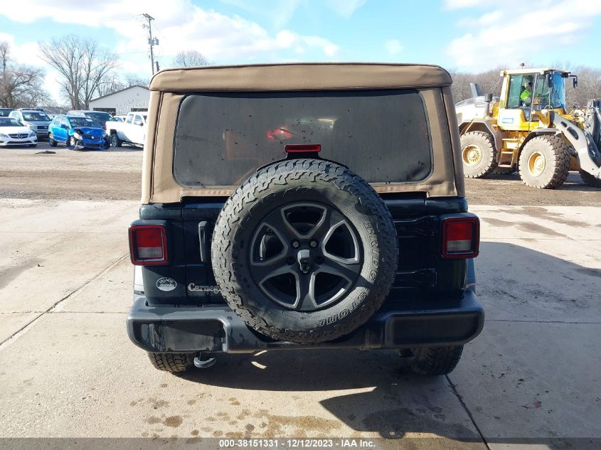 2020 Jeep Wrangler Unlimited Black And Tan 4X4 VIN: 1C4HJXDG4LW288669 Lot: 38151331