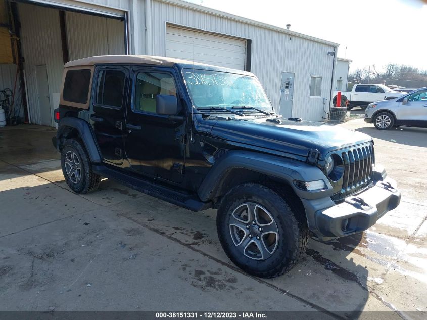 2020 Jeep Wrangler Unlimited Black And Tan 4X4 VIN: 1C4HJXDG4LW288669 Lot: 38151331