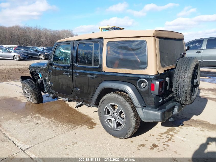 2020 Jeep Wrangler Unlimited Black And Tan 4X4 VIN: 1C4HJXDG4LW288669 Lot: 38151331