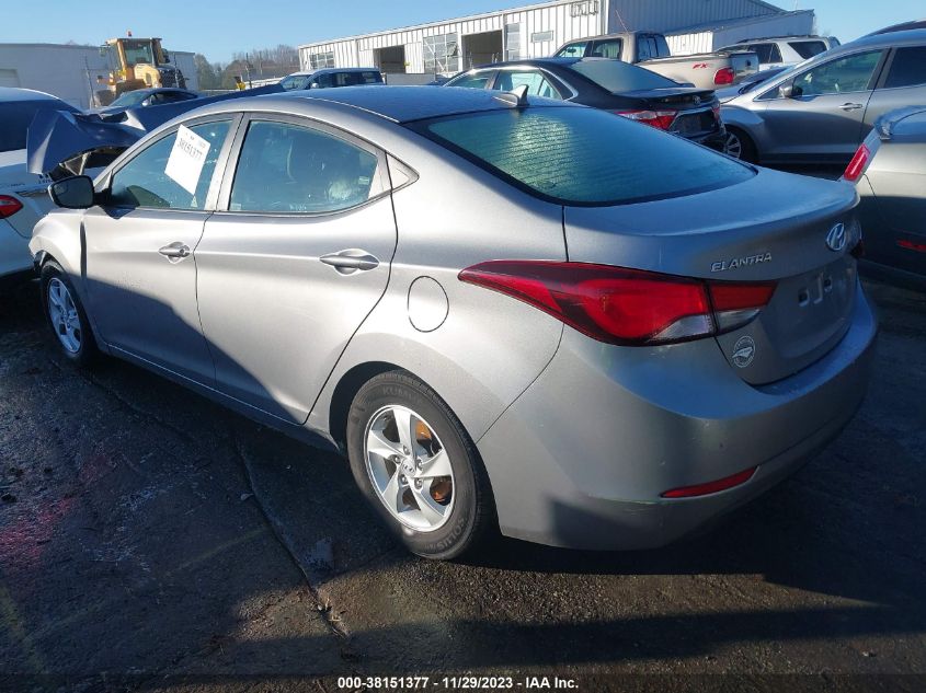 2014 Hyundai Elantra Se (Ulsan Plant) VIN: KMHDH4AE4EU065554 Lot: 38151377