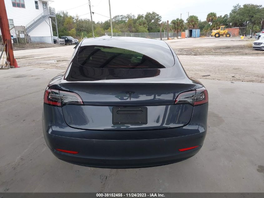 2022 Tesla Model 3 Rear-Wheel Drive VIN: 5YJ3E1EA5NF338752 Lot: 38152455