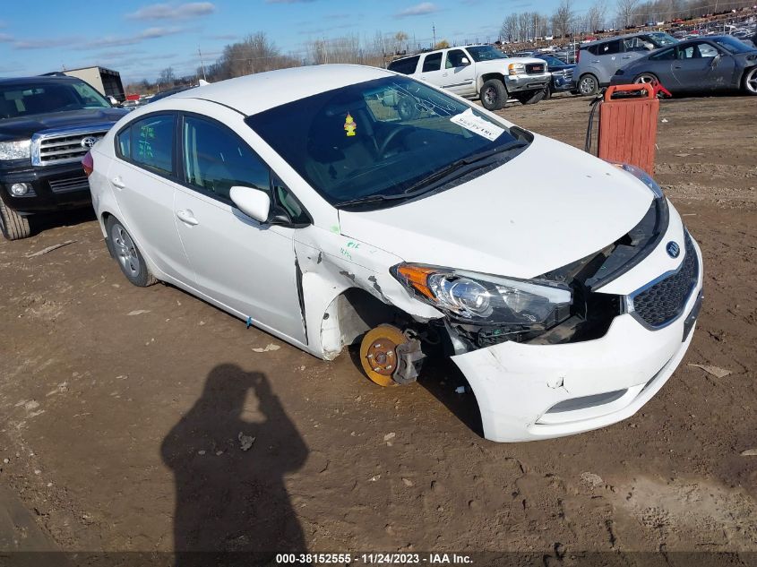 2016 Kia Forte Lx VIN: KNAFK4A61G5509961 Lot: 38152555