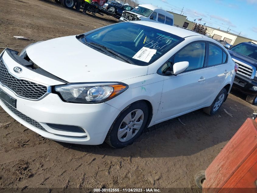 2016 Kia Forte Lx VIN: KNAFK4A61G5509961 Lot: 38152555