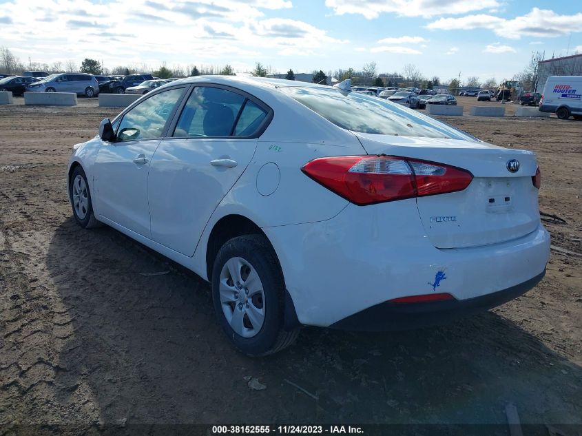 2016 Kia Forte Lx VIN: KNAFK4A61G5509961 Lot: 38152555