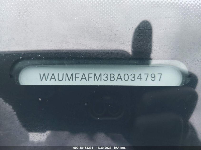 WAUMFAFM3BA034797 2011 Audi A3 2.0T Premium