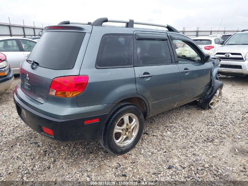 JA4LX31G23U076977 2003 Mitsubishi Outlander Ls