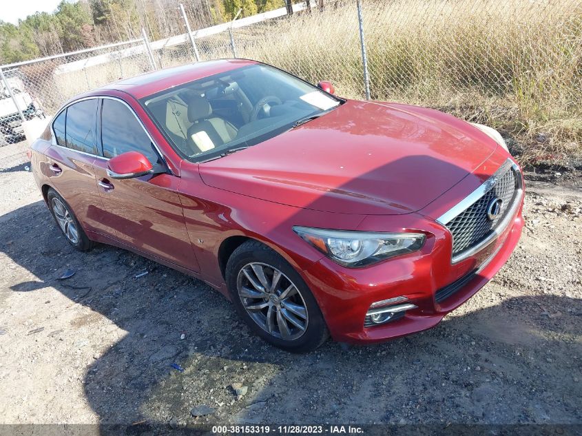 2014 Infiniti Q50 Premium VIN: JN1BV7ARXEM695140 Lot: 38153319