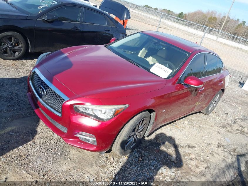 2014 Infiniti Q50 Premium VIN: JN1BV7ARXEM695140 Lot: 38153319