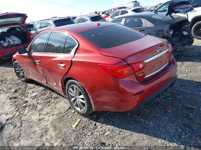 2014 Infiniti Q50 Premium VIN: JN1BV7ARXEM695140 Lot: 38153319