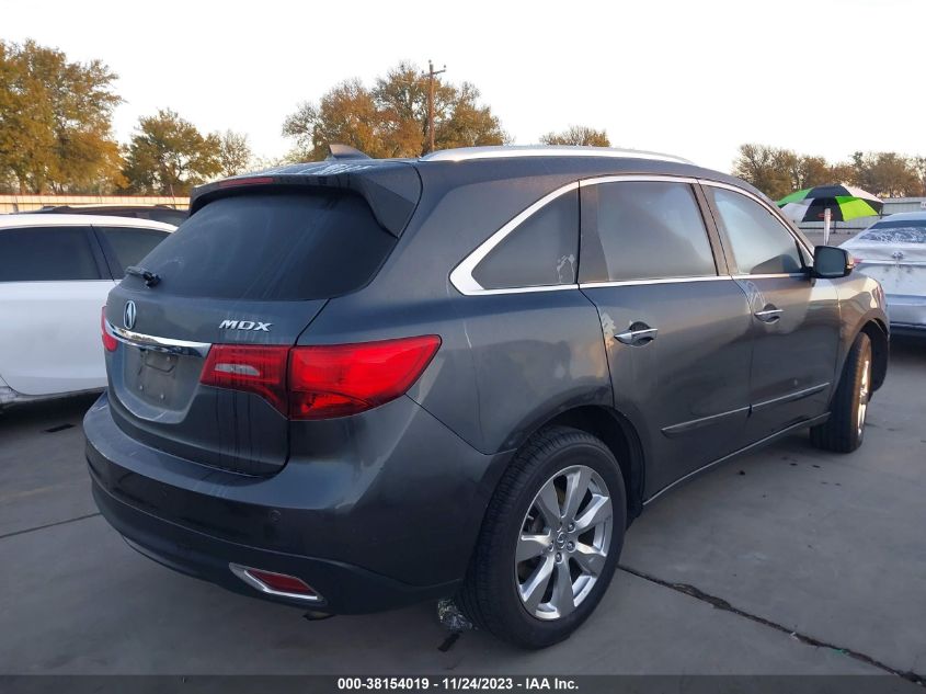 2014 Acura Mdx Advance Pkg W/Entertainment Pkg VIN: 5FRYD3H88EB017221 Lot: 38154019