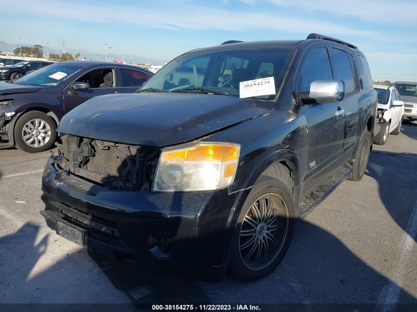 2008 Nissan Armada Se VIN: 5N1AA08D58N627490 Lot: 38154275