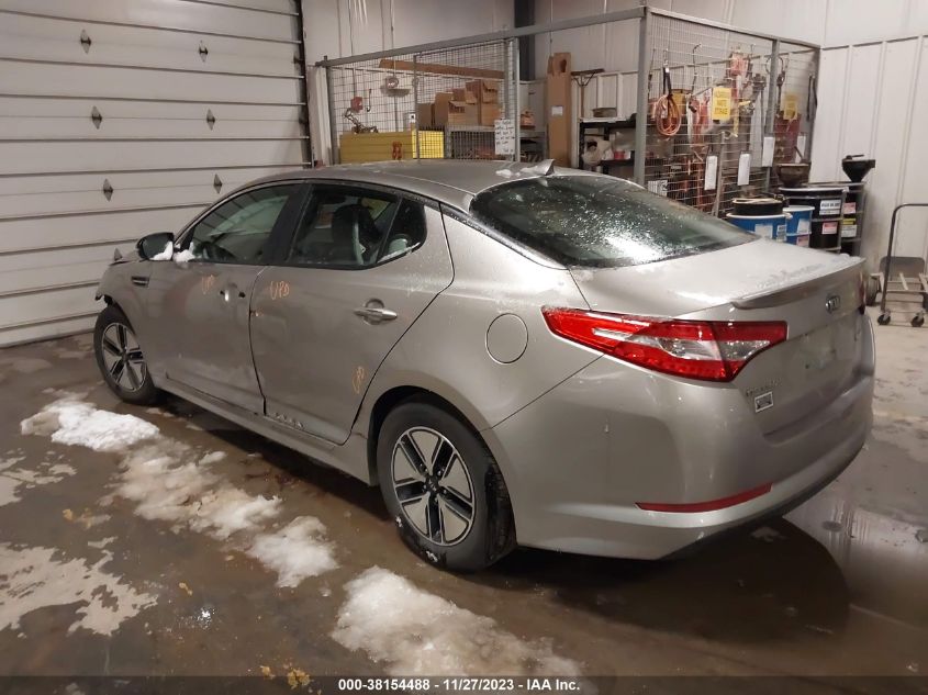 2012 Kia Optima Hybrid Ex VIN: KNAGM4ADXC5018991 Lot: 38154488