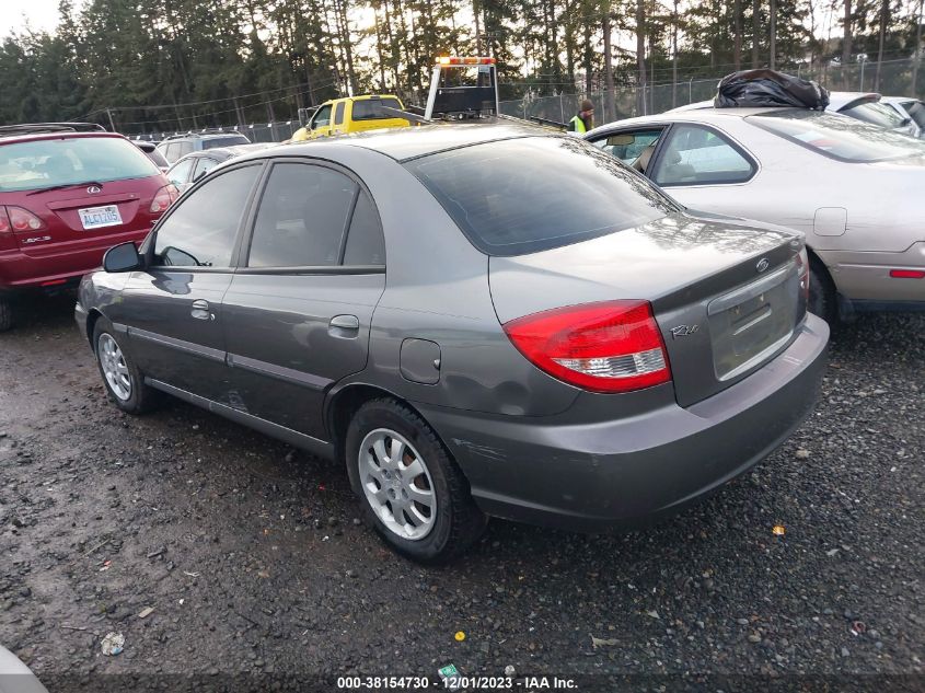 2003 Kia Rio Base (A4)/Base (M5) VIN: KNADC125X36211468 Lot: 38154730