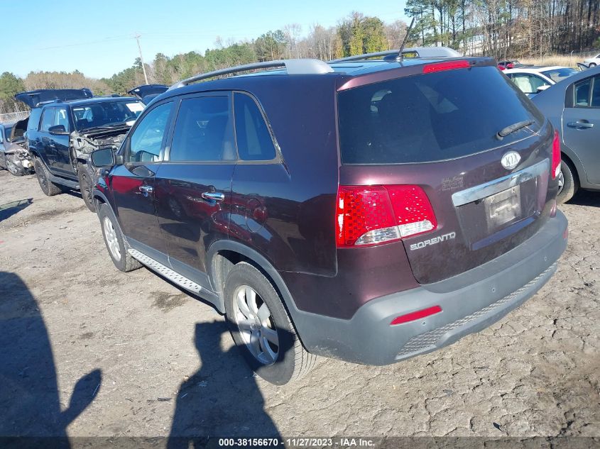 2011 Kia Sorento Lx VIN: 5XYKT3A1XBG162045 Lot: 38156670