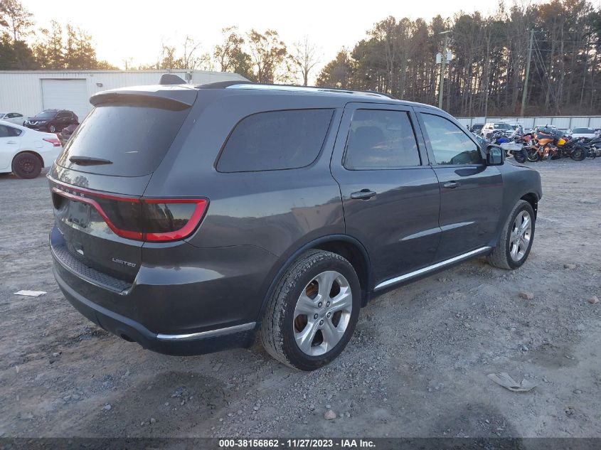 2015 Dodge Durango Limited VIN: 1C4RDHDG5FC120224 Lot: 38156862