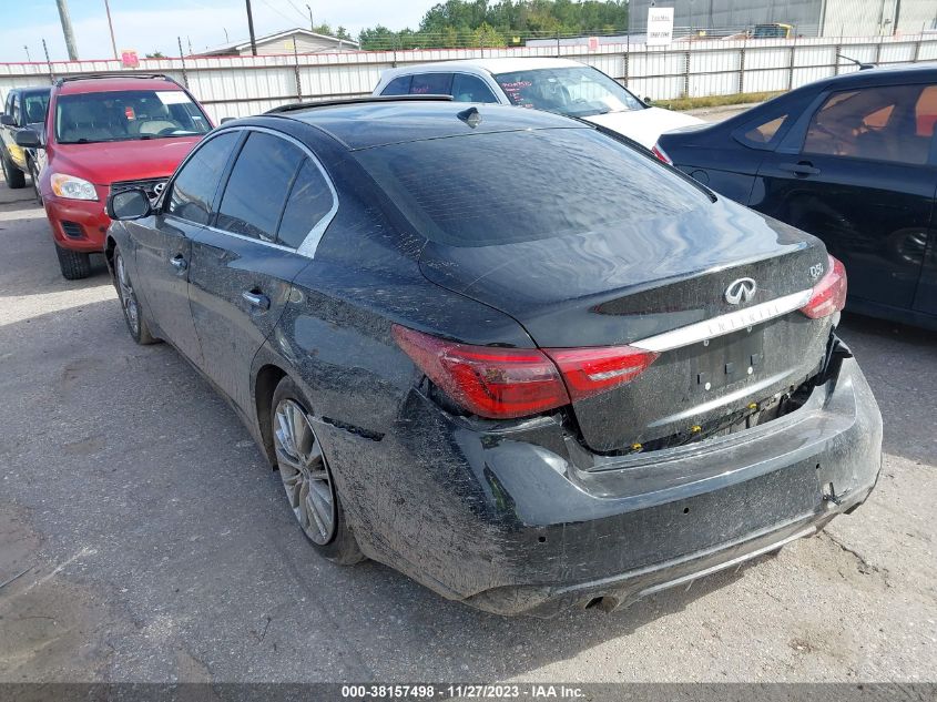 2022 Infiniti Q50 Luxe VIN: JN1EV7BP8NM311138 Lot: 38157498