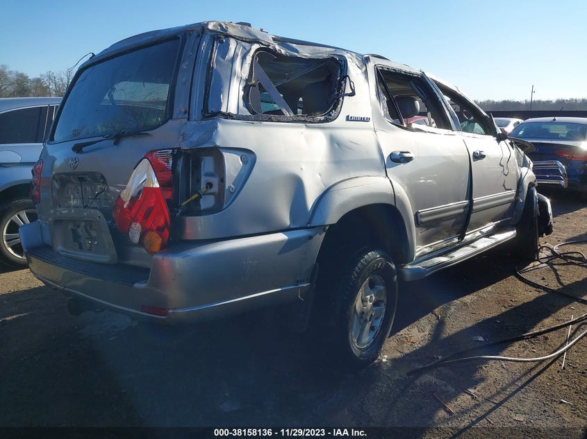 2002 Toyota Sequoia Limited VIN: 5TDBT48AX2S093727 Lot: 38158136