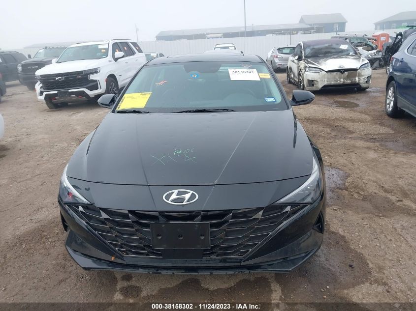 2022 Hyundai Elantra Hybrid Limited VIN: KMHLN4AJ1NU031637 Lot: 38158302