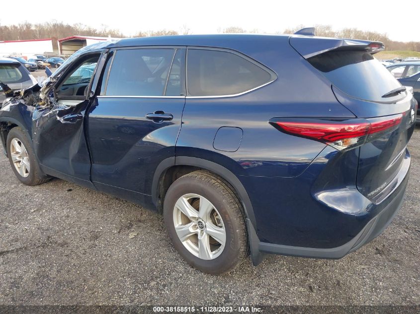 2021 Toyota Highlander L VIN: 5TDCZRBH8MS534618 Lot: 38158515