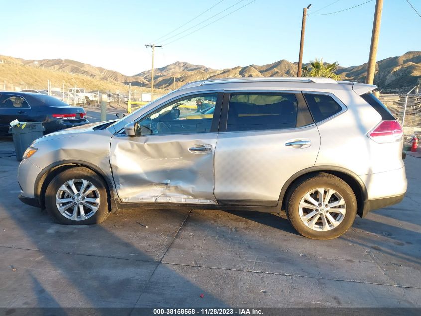 2016 Nissan Rogue Sv VIN: KNMAT2MT1GP634138 Lot: 38158558