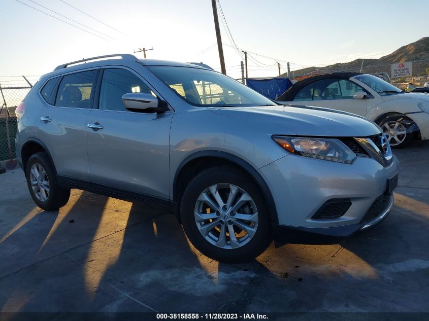 2016 Nissan Rogue Sv VIN: KNMAT2MT1GP634138 Lot: 38158558