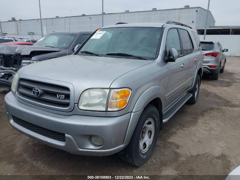 2002 Toyota Sequoia Sr5 VIN: 5TDZT34A72S089794 Lot: 38158903