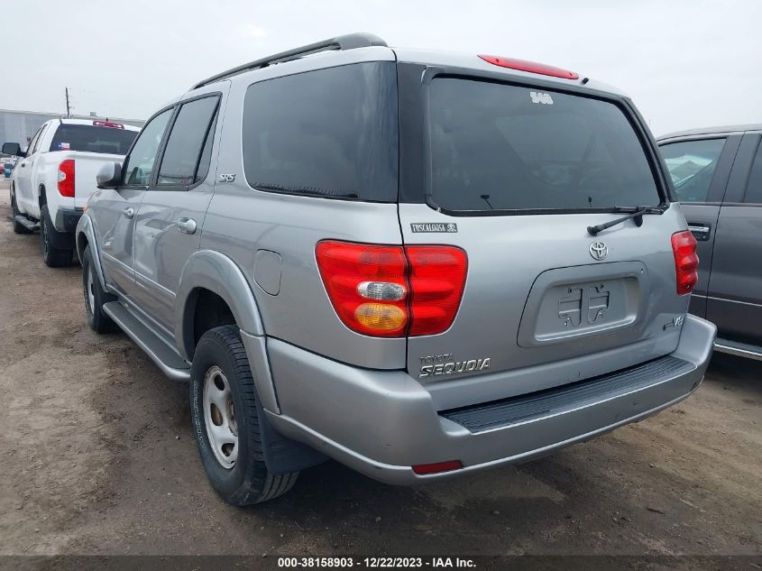 2002 Toyota Sequoia Sr5 VIN: 5TDZT34A72S089794 Lot: 38158903