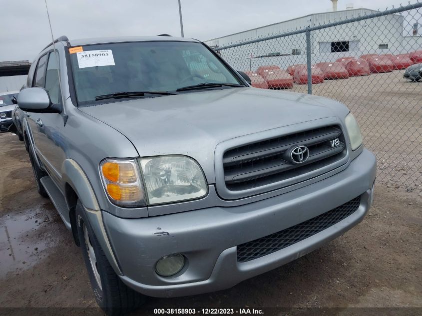 2002 Toyota Sequoia Sr5 VIN: 5TDZT34A72S089794 Lot: 38158903