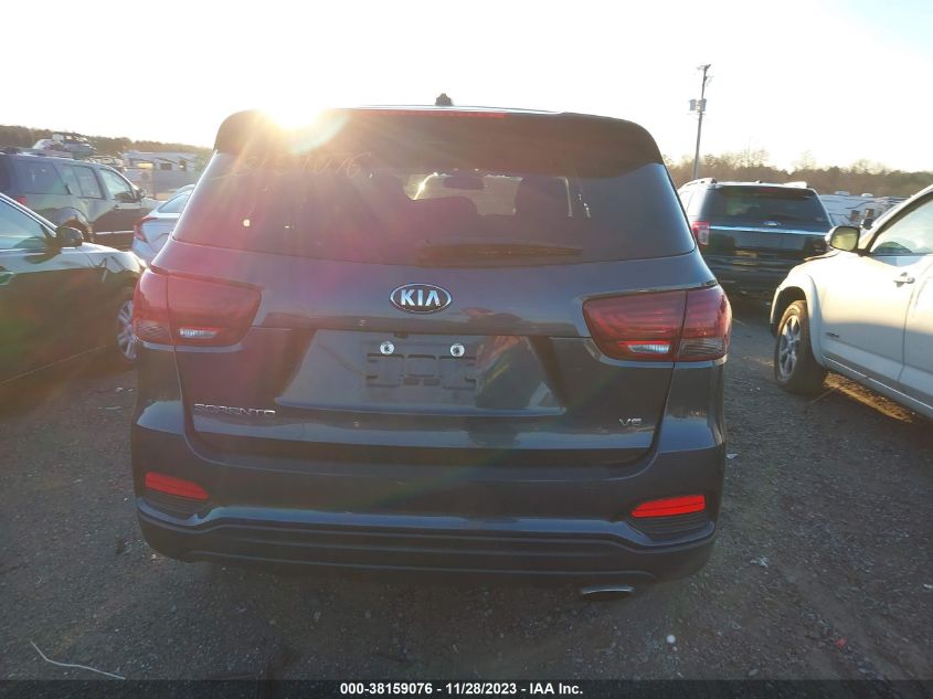 2019 Kia Sorento 3.3L Lx VIN: 5XYPGDA51KG488089 Lot: 38159076