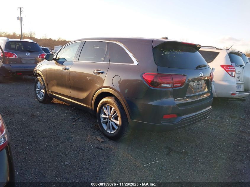 2019 Kia Sorento 3.3L Lx VIN: 5XYPGDA51KG488089 Lot: 38159076