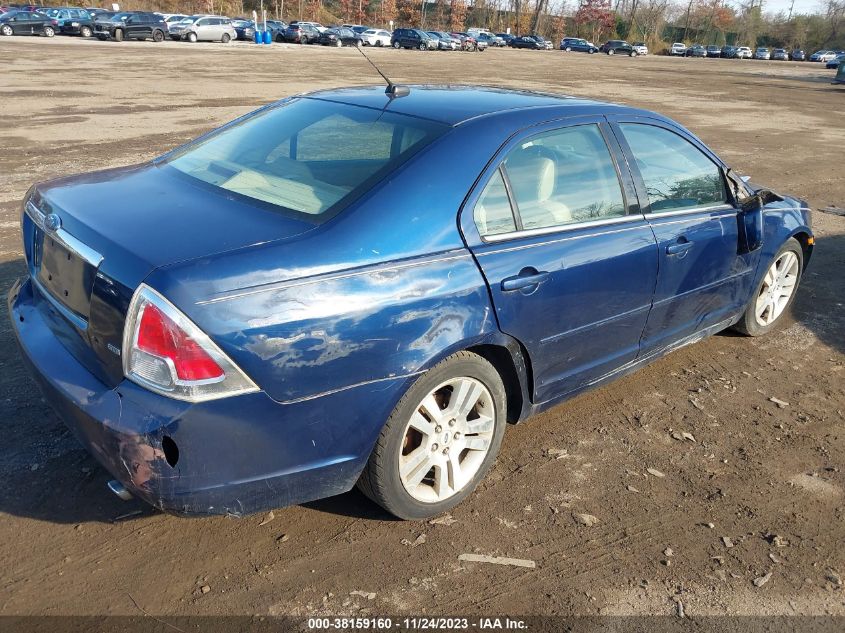 2007 Ford Fusion Sel VIN: 3FAHP02167R189533 Lot: 38159160