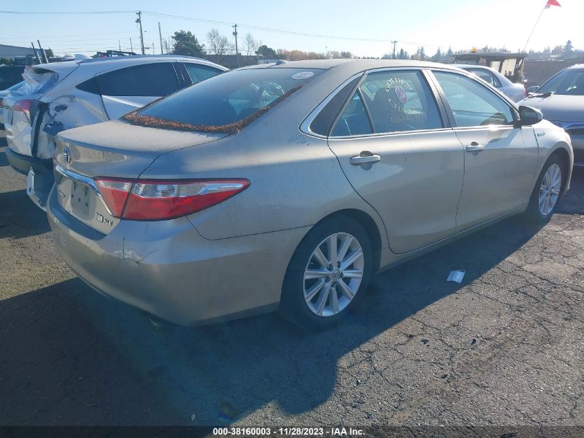 2016 Toyota Camry Hybrid Xle VIN: 4T1BD1FKXGU196829 Lot: 38160003