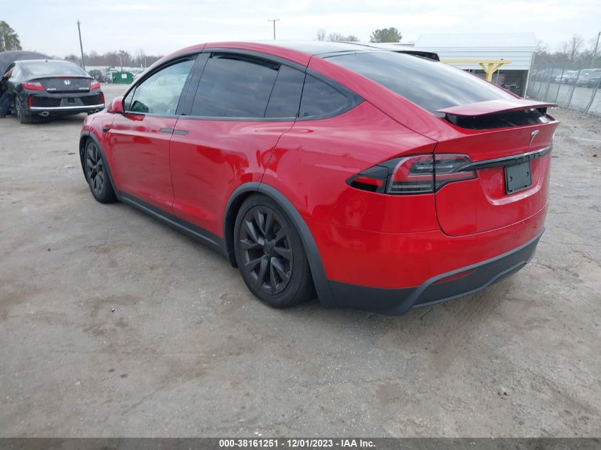 2023 Tesla Model X Standard Range/Dual Motor All-Wheel Drive VIN: 7SAXCAE59PF365615 Lot: 38161251