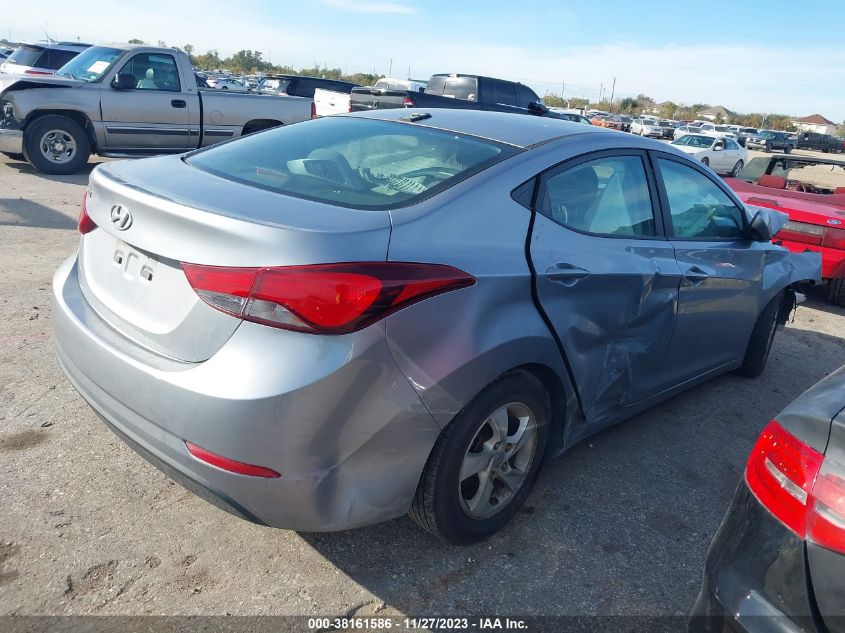 2015 Hyundai Elantra Se VIN: 5NPDH4AE3FH648990 Lot: 38161586