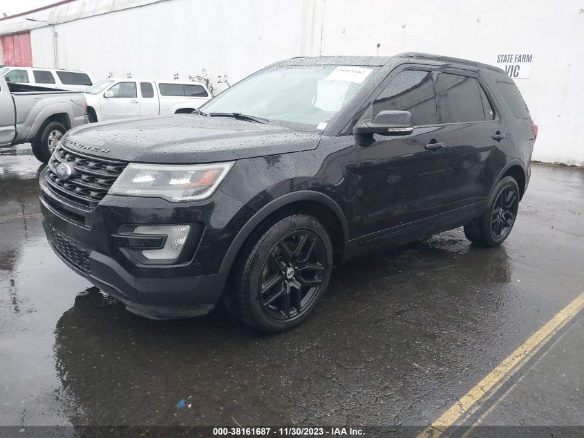 2016 Ford Explorer Sport VIN: 1FM5K8GTXGGC09502 Lot: 38161687