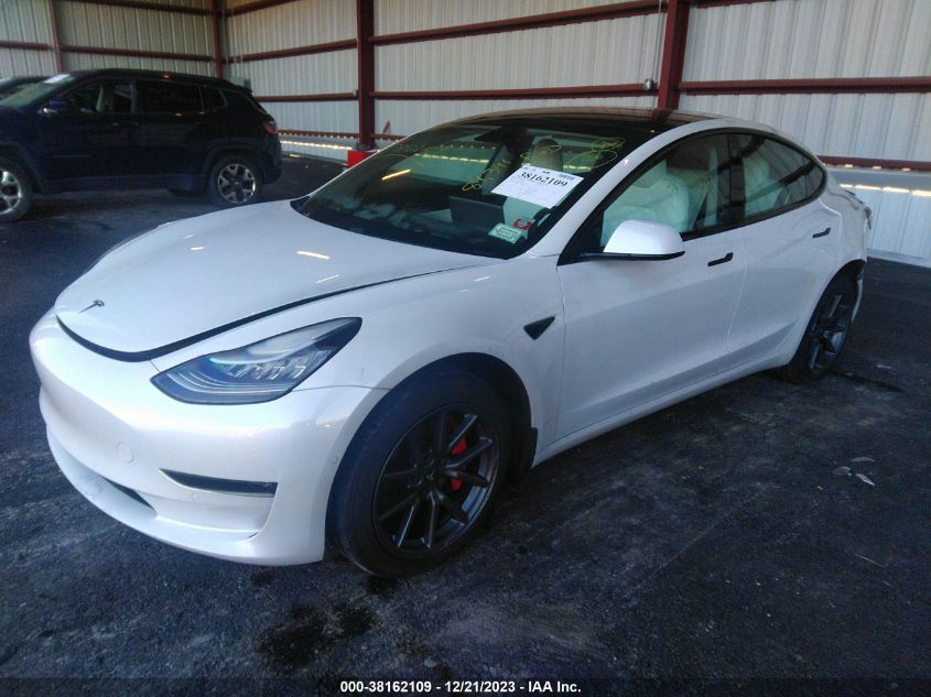 2019 Tesla Model 3 Long Range/Performance VIN: 5YJ3E1EB8KF192271 Lot: 38162109