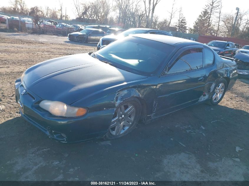 2000 Chevrolet Monte Carlo Ss VIN: 2G1WX12K5Y9184422 Lot: 38162121