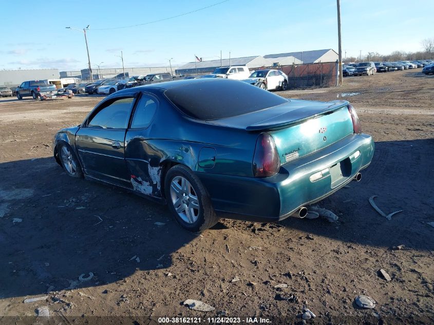 2000 Chevrolet Monte Carlo Ss VIN: 2G1WX12K5Y9184422 Lot: 38162121